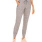 Calça de moletom feminina Ideology Waffle-Knit cinza escuro carvão tamanho XS