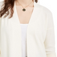 Cardigan aberto Pink Rose Juniors, inverno, branco, tamanho médio