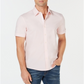 Camisa elástica sólida masculina Michael Kors rosa tamanho GG