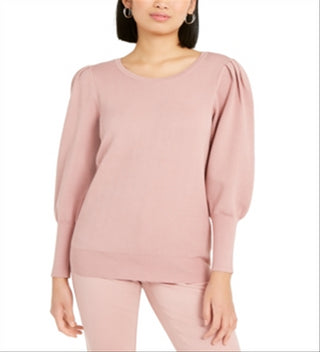 Suéter feminino Alfani com manga bufante rosa tamanho 2XL