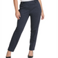 Calça skinny feminina de malha DKNY, azul, tamanho 12