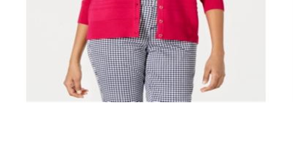 Cardigan texturizado feminino Charter Club, fúcsia, tamanho pequeno, P/M