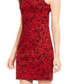 Vestido Calvin Klein Petite Starburst Shift Preto/Vermelho Tamanho 10 Petite