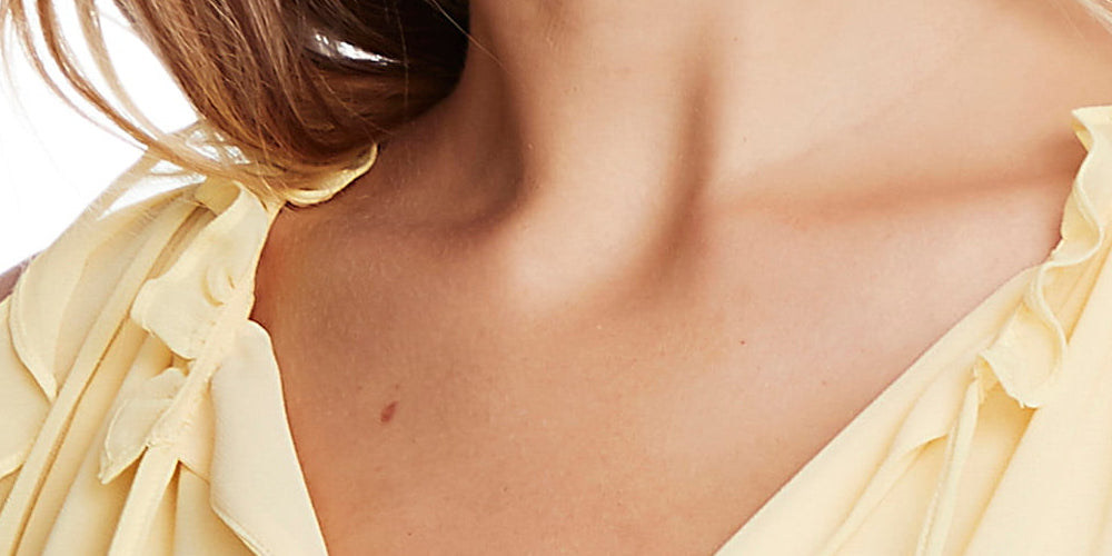 1.STATE Blusa feminina com babados e ombros descobertos, amarela, tamanho P