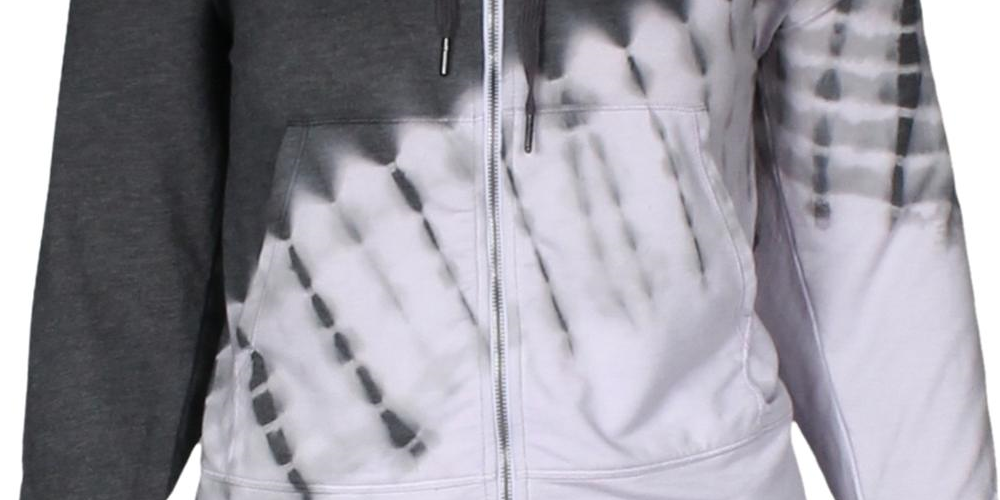 Ideologia Moletom feminino com zíper e gola funil, cinza, tamanho 2XL