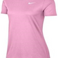 Camiseta de treino feminina Nike Dry Legend rosa tamanho pequeno