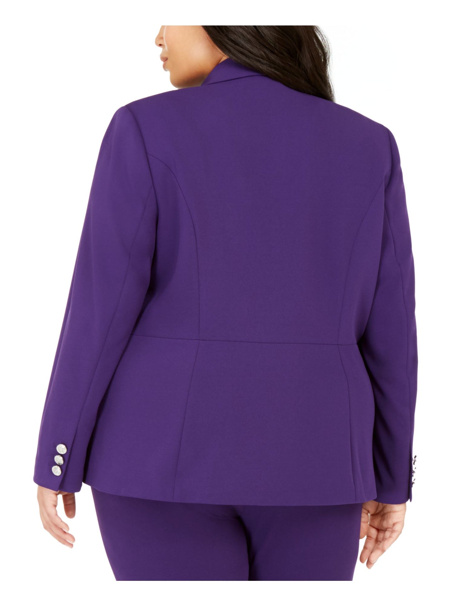 Calvin Klein Blazer Feminino para Usar no Trabalho, Jaqueta Roxa, Tamanho 16W
