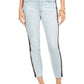 Calça jeans skinny feminina Tommy Hilfiger com listras laterais, azul Saint Claire, tamanho 16