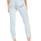 Calça jeans skinny feminina Tommy Hilfiger com listras laterais, azul Saint Claire, tamanho 16