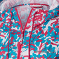 Jaqueta corta-vento feminina Columbia estampada azul, vários tamanhos, 2X