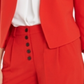 Blazer feminino Bar III Soft Open Vermelho Tamanho 1X