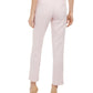 Calça feminina KASPER com zíper e perna reta, rosa, tamanho 16