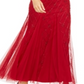 Vestido de festa Adrianna Papell com contas - Vermelho Cranberry, tamanho 4