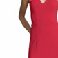 Vestido de crepe feminino Betsy &amp; Adam, de um ombro, vermelho, tamanho 4