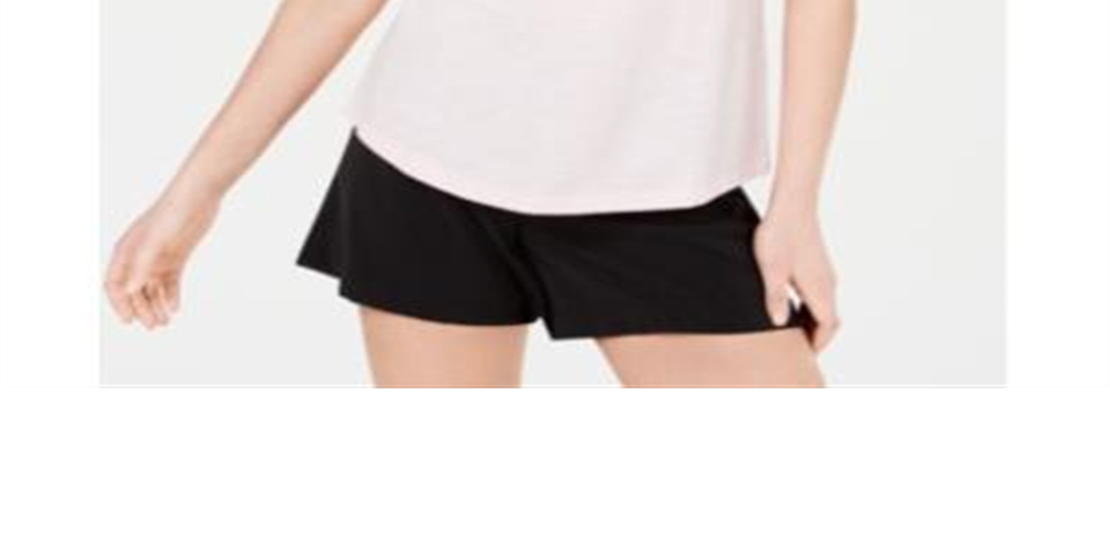 Camiseta feminina Maison Jules com decote em V e bolso aplicado, rosa, tamanho 2XL