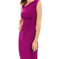 Vestido assimétrico franzido feminino Vince Camuto, rosa, tamanho 8