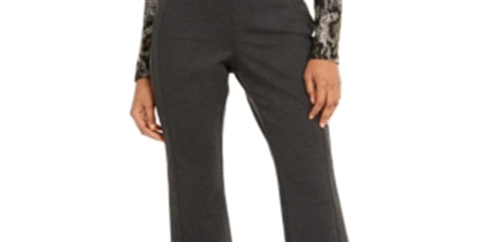 Calça Bootcut Curvy com Costura Curva Feminina da INC International Concepts, Cinza, Tamanho 18