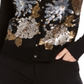 Cardigan feminino com lantejoulas Charter Club, preto, tamanho XS