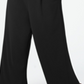 Macacão Calvin Klein Feminino com Cinto, Babados, Zíper, Sem Mangas, Gola Joia, Perna Larga, Preto, Tamanho 14W