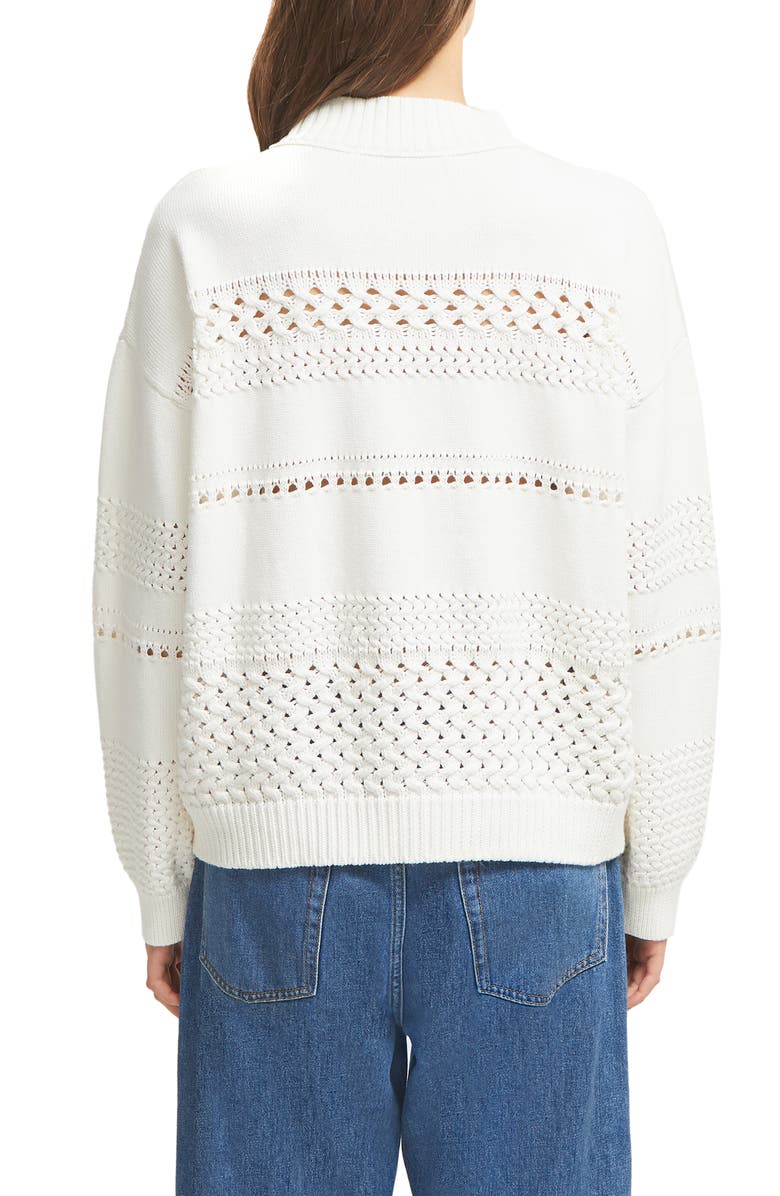 Suéter Trista Cotton Pointelle Feminino French Connection Branco Tamanho X-S