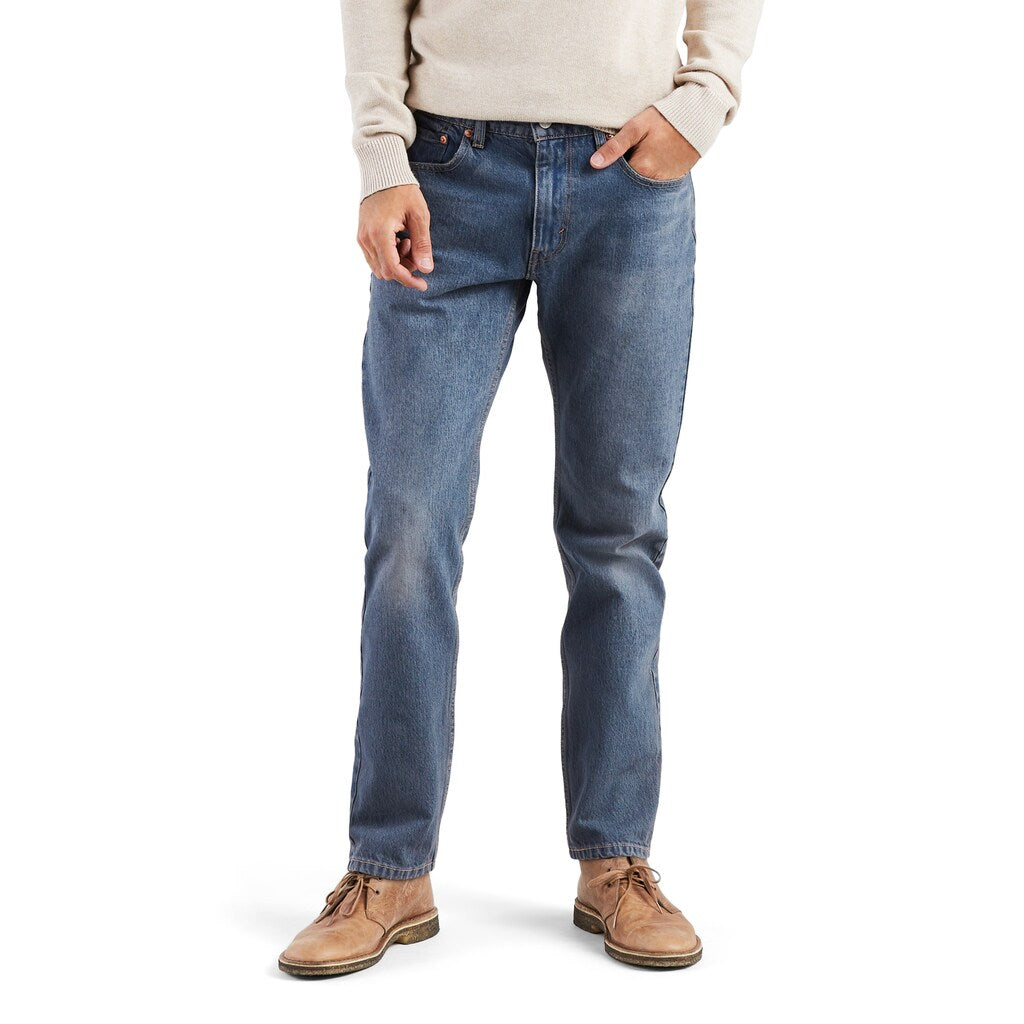 Calça Jeans Levi's 502 Taper Masculina Azul Safira City Tamanho 34X30