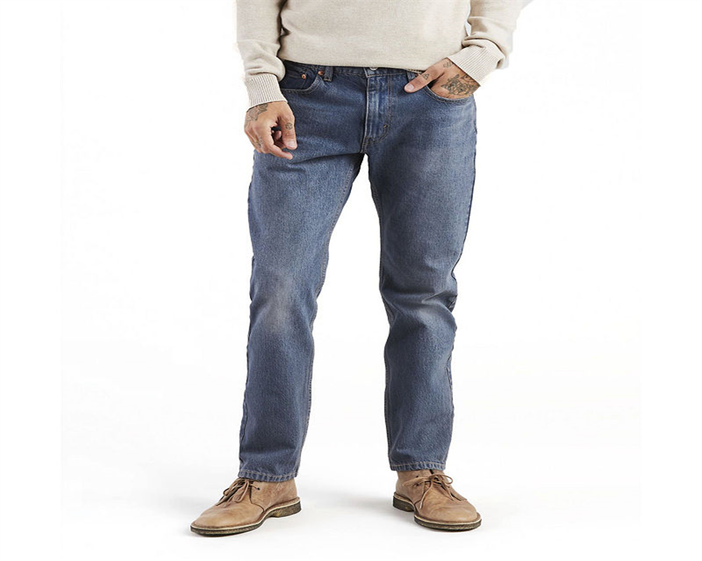 Calça Jeans Levi's 502 Taper Masculina Azul Safira City Tamanho 34X30