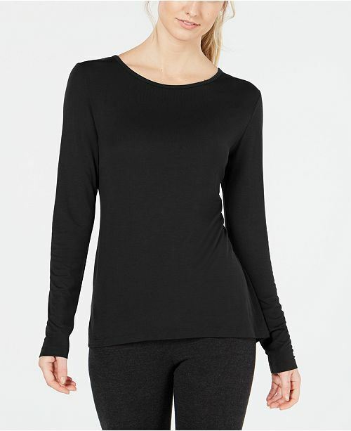 Blusa de treino fitness feminina Ideology preta tamanho XL