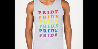 Camiseta estampada unissex Inc Rainbow Pride em benefício do Trevor Project, tamanho cinza XSMLMEDREG