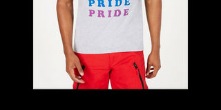 Camiseta estampada unissex Inc Rainbow Pride em benefício do Trevor Project, tamanho cinza XSMLMEDREG