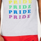 Camiseta estampada unissex Inc Rainbow Pride em benefício do Trevor Project, tamanho cinza XSMLMEDREG