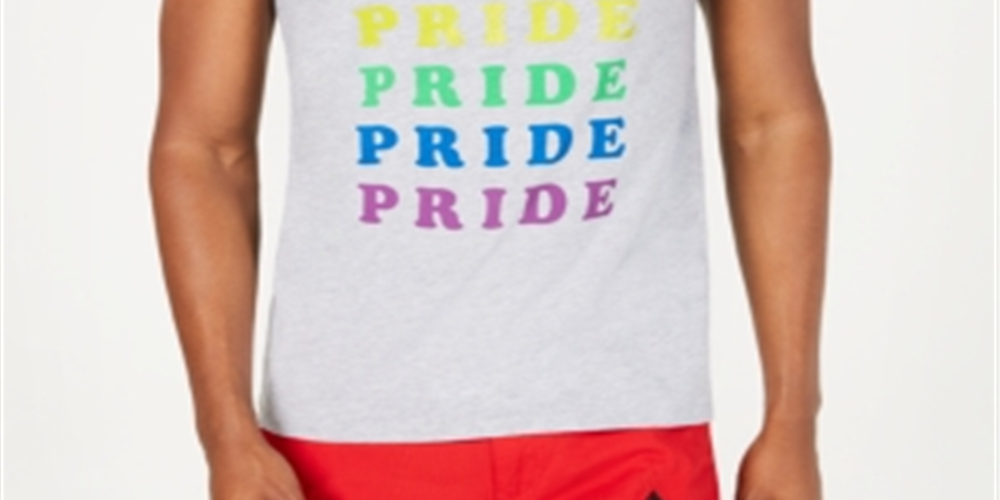 Camiseta estampada unissex Inc Rainbow Pride em benefício do Trevor Project, tamanho cinza XSMLMEDREG