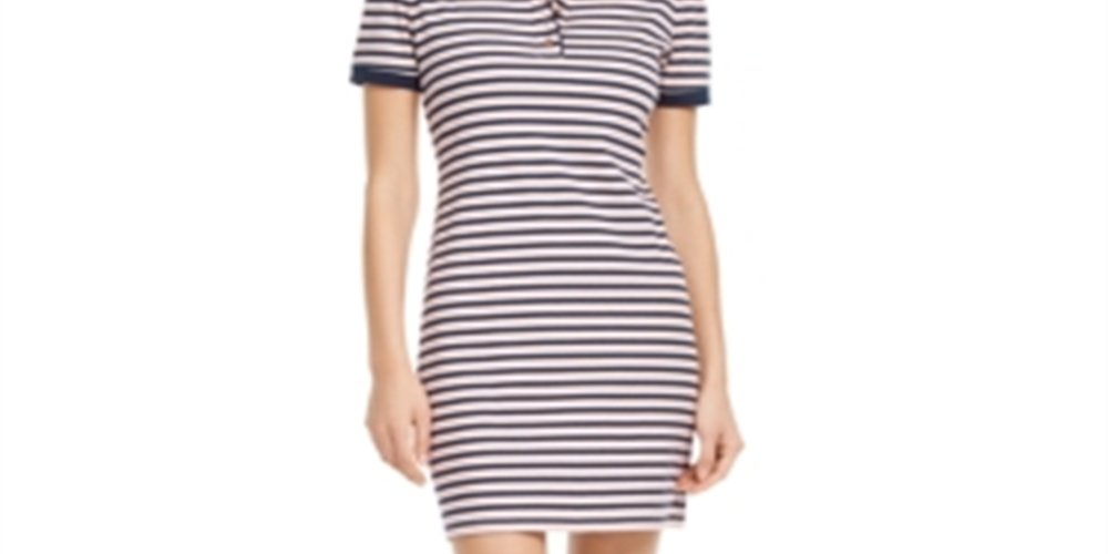 Vestido polo listrado feminino Maison Jules rosa tamanho GG