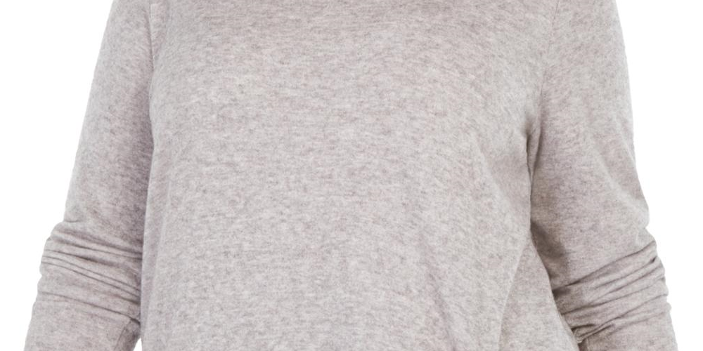 INC International Concepts Plus Size Feminino Cordão Franzido Heather Belle Cinza Tamanho 1X