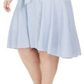 Vestido Calvin Klein Plus Size Feminino Listrado Hi Low MIDI Cinza Tamanho 24W