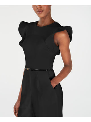 Macacão Calvin Klein Feminino Sem Mangas com Cinto Preto Tamanho 4