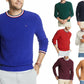 Suéter Tommy Hilfiger Masculino Gola Redonda Azul Tamanho Médio M