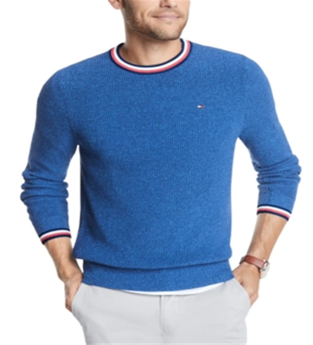 Suéter Tommy Hilfiger Masculino Gola Redonda Azul Tamanho Médio M