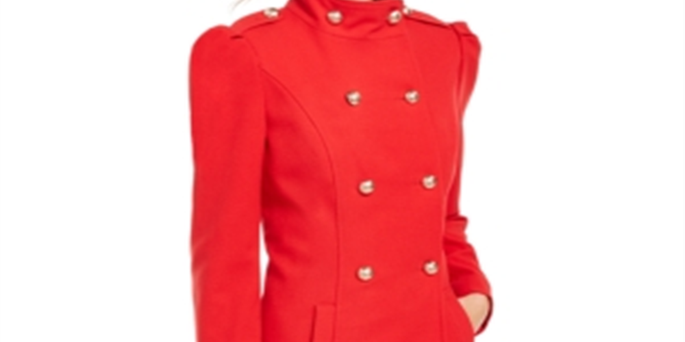INC International Concepts Casaco feminino trespassado vermelho tamanho X-Large