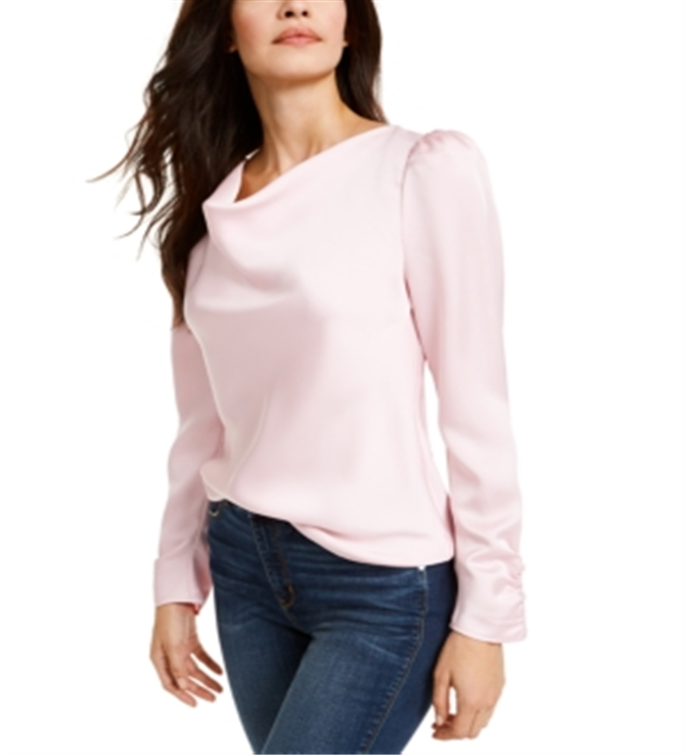 Blusa Leyden Feminina Gola Alta Rosa Tamanho XS