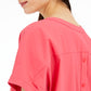 Blusa feminina Alfani com decote em V, lisa, rosa, tamanho médio