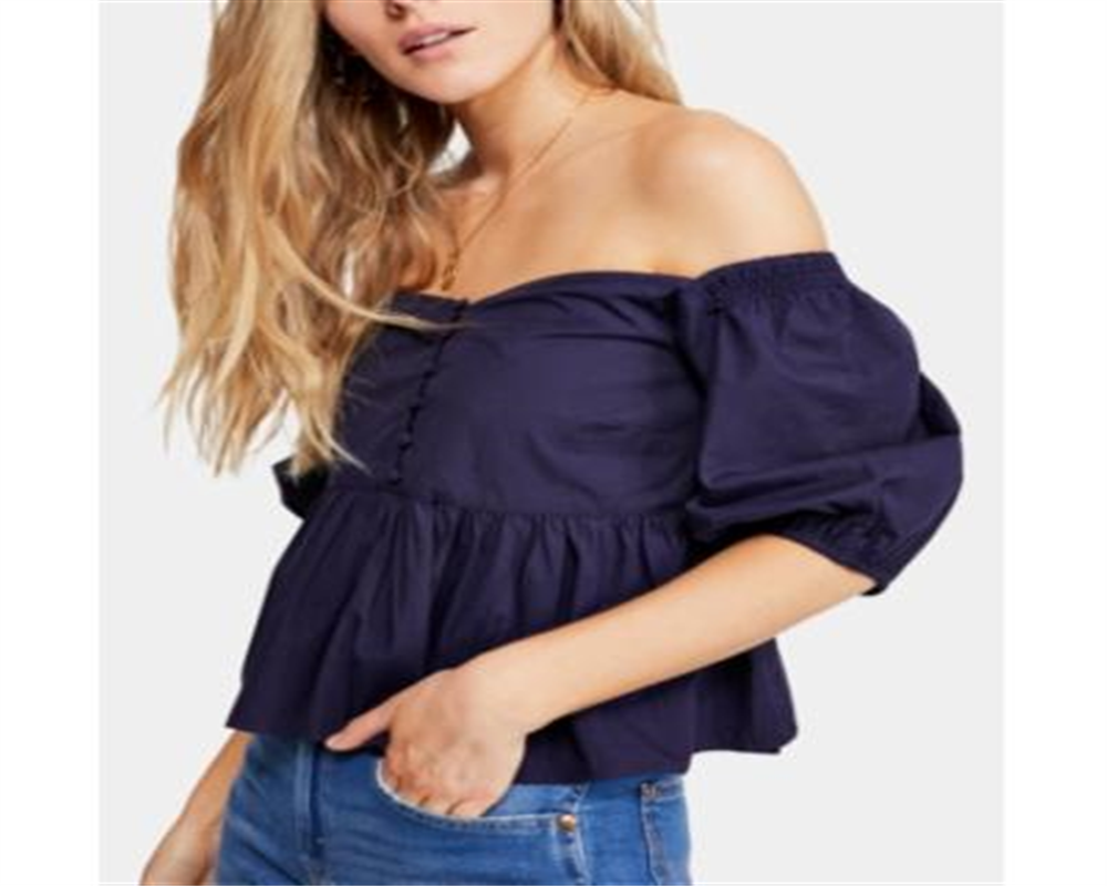 Blusa Veronica Sweetheart Feminina Free People Azul Tamanho XL