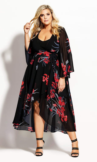 City Chic Feminino Iris Love MAXI Preto Tamanho 24W