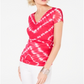 Blusa feminina com estampa tie-dye da INC International Concepts, rosa, tamanho pequeno P