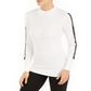 Camiseta Calvin Klein Feminina com Listra de Logotipo e Gola Reta, Tamanho G