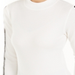 Camiseta Calvin Klein Feminina com Listra de Logotipo e Gola Reta, Tamanho G