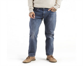 Levi's 502 Men's Jeans Blue  Regular Straight Leg Stretc Blue Size 36X34