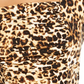 Blusa feminina Thalia Sodi com decote quadrado e franzido, tamanho grande, neutra, animal