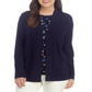 Cardigan Feminino Anne Klein Azul Tamanho Grande