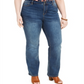 Jeans feminino Power Sculpt Bootcut Plus Size da Style &amp; Co, azul, tamanho 18W