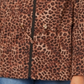 Jaqueta feminina Charter Club Petite com estampa de leopardo e zíper, tamanho combinado, tamanho Petit M